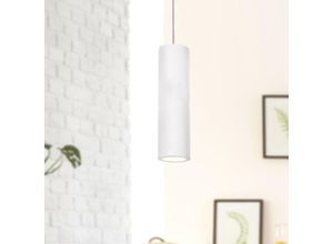 4251393931044 - Pacohome - Paco Home led Pendelleuchte GU10 Lampe Für Wohnzimmer Esszimmer Küche Höhenverstellbar Gips-Weiß ohne Leuchtmittel