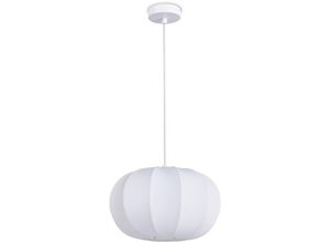 4061981229862 - Paco Home Hängelampe Pendellampe Wohnzimmer Schlafzimmer Esszimmer Modern Nylon E27 Weiß Pendelleuchte - Typ 1