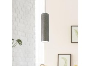 4251393931051 - Pacohome - Paco Home led Pendelleuchte GU10 Lampe Für Wohnzimmer Esszimmer Küche Höhenverstellbar Beton-Sandstein-Schwarz ohne Leuchtmittel