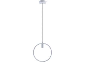 4066153006937 - Pacohome - Paco Home Pendelleuchte Hängelampe Esszimmer Rund Ring 15m Textilkabel Kürzbar E27 ohne Leuchtmittel Weiß