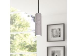 4251393931099 - Pacohome - Paco Home led Pendelleuchte GU10 Lampe Für Wohnzimmer Esszimmer Küche Höhenverstellbar Beton-Grau ohne Leuchtmittel