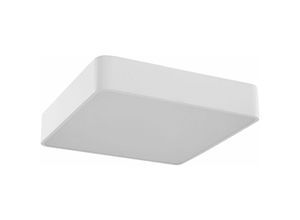 4251682281454 - Beliani - led Deckenleuchte Weiß Metall und Acryl Quadratisch Eckig Flach Warmweiß Modern für Wohnzimmer Küche Bad Schlafzimmer Esszimmer Flur - Weiß