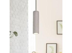 4251393931013 - Pacohome - Paco Home led Pendelleuchte GU10 Lampe Für Wohnzimmer Esszimmer Küche Höhenverstellbar Beton-Stein-Grau ohne Leuchtmittel