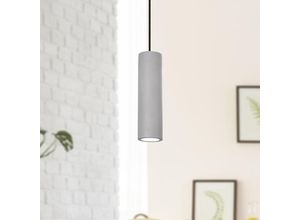 4251393930993 - Pacohome - Paco Home led Pendelleuchte GU10 Lampe Für Wohnzimmer Esszimmer Küche Höhenverstellbar Beton-Grau ohne Leuchtmittel