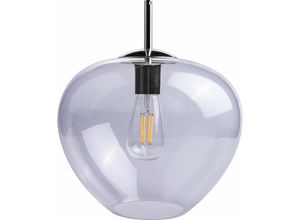 4251393979343 - Pacohome - Paco Home Deckenlampe led Pendelleuchte Wohnzimmer Schlafzimmer Höhenverstellbar Glas E27 ohne Leuchtmittel Klar-Chrom