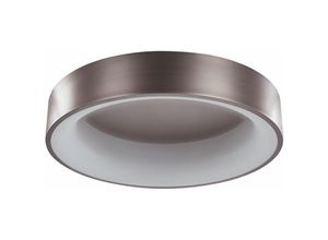 4251682281195 - Beliani - Deckenleuchte Hellbraun Ringform Stahl und Kunststoff mit Integriertem LED-Licht Runde Form Moderne Beleuchtung - Braun