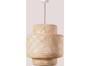 8435507964562 - Deckenlampe aus Bambus (Ø45 cm) Lexie Natural Bambus Natürlich - Natürlich - Sklum