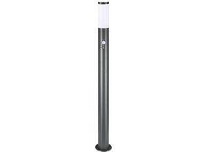 4250525368819 - Monzana® Außenleuchte Edelstahl 100cm IP44 Wetterfest E27 Außen Gartenleuchte Außenlampe Wegeleuchte Standleuchte anthrazit mit Bewegungssensor