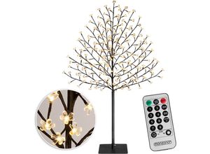 4250525316063 - Kirschblütenbaum led mit Fernbedienung Timer Dimmer Innen Außen Künstlich Groß Deko Weihnachten Weihnachtsdeko Leuchtbaum Lichterbaum M1 220cm - 220