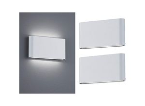 Image of Led Außenwandlampe Up and Down Light Weiß 17,5cm - 2er Set für Hausbeleuchtung