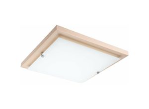 4251334893172 - Licht-erlebnisse - Deckenleuchte led Weiß 3000 k 1700 lm Holz Modern Deckenlampe - Weiß