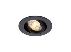 5017588959199 - Saxby Lighting - Saxby Cast Einbau-Downlight Rund Einstellbar Matt Schwarz 80mm Ausschnitt Dimmbar