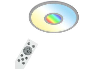 4002707409984 - Brilo - cct led Panel ner leuchten centro s 24 w 2400 lm IP20 silberfarbig Kunststoff-Metall Dimmbar cct ø 45 cm