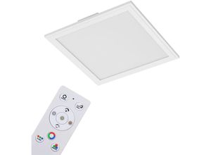 4002707360582 - Colour led Panel Fernbedienung Dimmbar rgb bunte Lichtfarben cct Farbtemperatursteuerung weiß 296 x 296 x 58 cm - Briloner