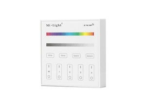 8435427118557 - Mi-light - rgb & rgbw Touchpanel Steuerung - 4 Zonen - Weiß - Milight