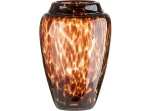 4063387445983 - Tischvase CASABLANCA BY GILDE Jungle Höhe ca 26 cm Vasen Gr H 26 cm Ø 175 cm braun Blumenvasen dekorative Vase aus Glas Blumenvase