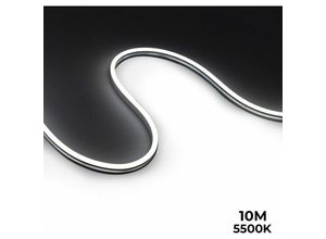 8435427142552 - Barcelona Led - Flexible led Neon x 10 Meter - Komplettset - 11W m - IP67 - Seitliche Lichtabstrahlung Lichtfarbe Kaltweiß 5500K - Kaltweiß 5500K