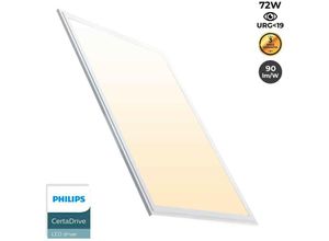 8435427128365 - Barcelona Led - Schlankes LED-Panel 120X60cm 72W 6500LM UGR19 Treiber Philips Lichtfarbe Neutralweiß - Neutralweiß