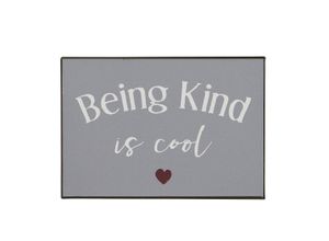 5709898321437 - Metallschild Being kind is cool 20 x 14 cm