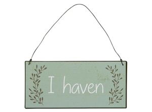 5709898296612 - Metallschild I haven 15 x 7 cm