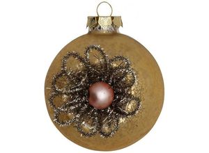 5707463380919 - Weihnachtskugel Elouise Vintage Ø 8 cm gold