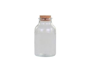 5712750301546 - Chic Antique Milchflasche mit Korkverschluss H16 D8 cm klar