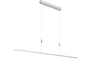 Image of LED-Esszimmer-Pendellampe Arnik, dimmbar, 180 cm - nickel matt
