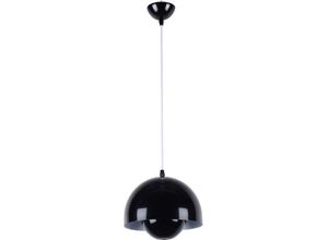 5056665747809 - Privatefloor - Design-Deckenlampe - Pendelleuchte - Vase Schwarz - Stahl - Schwarz