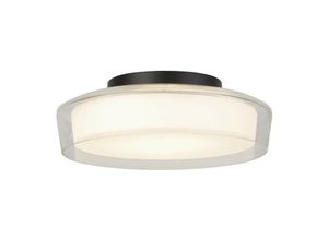 5053423197531 - Searchlightlighting - Searchlight Puck 1-flammige Badezimmer-Deckenleuchte Mattschwarz 3000K IP44