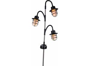 3666162003470 - lumisky LED-Solar-Gartenstecker Berry in Schwarz - (B)23 x (H)74 x (T)8 cm