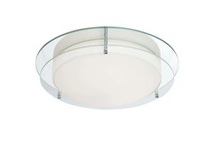 5053423098364 - Bathroom Flush - led Badezimmer Flush Deckenleuchte Chrom Klar und Glas IP44 - Searchlight