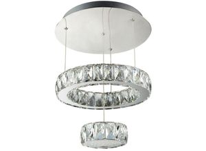 5053423073927 - Clover - Integriertes LED-Decken-Semi-Flush-Licht Chrom - Searchlight