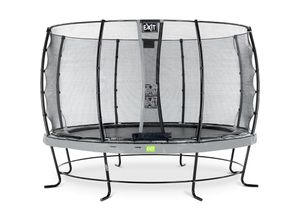 8719743250956 - Exit Toys - exit Elegant Trampolin ø366cm mit Economy Sicherheitsnetz - grau - Grau