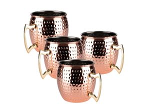 4004133985148 - APS 4er Set Moscow Mule Becher 500 ml Kupfer glänzend