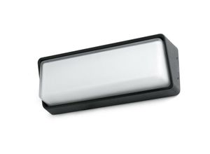 8421776088146 - Led Außenwandlampe half 3000K IP65 Schwarz - Schwarz