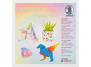 4008525249436 - Ursus Faltblätter Regenbogen 15 x 15 cm 120 Blatt