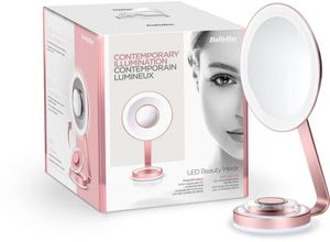 3030050154900 - BaByliss LED-Lichtspiegel 9450E Beauty Mirror beleuchteter Kosmetikspiegel mit Netzbetrieb rosa