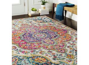 0888473791003 - Teppich SURYA Traditional Teppiche Gr B L 160 cm x 230 cm 8 mm 1 St bunt Esszimmerteppiche Boho Kurzflor Orientteppich Wohnzimmer Schlafzimmer