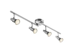 4262366752917 - Led Deckenleuchte Deckenlampe Dreh- und schwenkbar 3W GU10 IP20 Metall Warmweiß für Küche Wohnzimmer Schlafzimmer 4-flammig - Impts