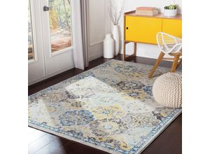 0888473841449 - Perserteppich Kurzflor Wohnzimmer Vintage Orient Blau Mehrfarbig 120 x 170 cm - Surya 0888473841449 - Perserteppich Kurzflor Wohnzimmer Vintage Orient Blau Mehrfarbig 120 x 170 cm - Surya