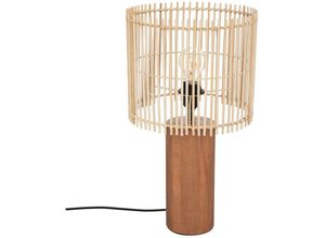 3560232579097 - Atmosphera - Tischlampe mit Holzsockel davys 48 cm