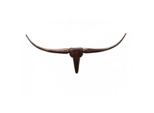 4250950224025 - Design Wanddekoration BULL 75cm bronze Aluminium Stierkopf Deko Geweih Hörner