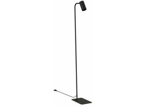 4251756381639 - Licht-erlebnisse - Stehlampe Schwarz GU10 126 cm Metall Modern zum Lesen Stehleuchte - Schwarz