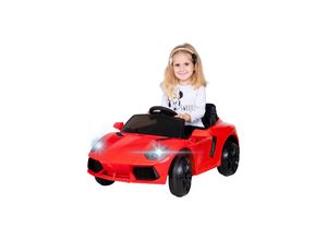 4056551070005 - Kinder-Elektroauto Super Sport 50 Watt 12 Volt Fernbedienung LEDs Soundmodul Bremsautomatik (Rot) 4056551070005 - Kinder-Elektroauto Super Sport 50 Watt 12 Volt Fernbedienung LEDs Soundmodul Bremsautomatik (Rot)