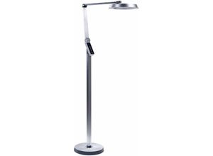 4255664819567 - Beliani - LED-Stehlampe Silber Kunststoff 170 cm Höhe Dimmen lcd Moderne Beleuchtung Heimbüro - Silber