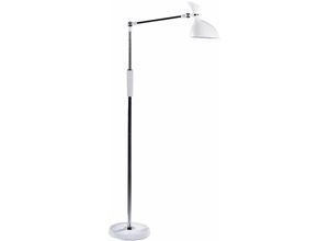 4255664819529 - Beliani - LED-Stehlampe Weiß Metall und Kunststoff 169 cm Dimmbar cct Verstellbarer Arm und Schirm Moderne Beleuchtung Bogenlampe Heim Büro - Schwarz