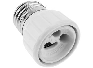 8434185511648 - Cablemarkt - Glühbirnen Adapter mit Fassung E27-Stecker auf GU10-Buchse