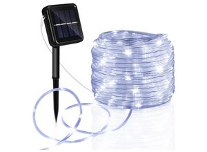 9460565046607 - Vingo - Solar Lichtschlauch led Lichterschlauch Lichterkette Außen Lichternetz Kaltweiß 30M - Kaltweiß