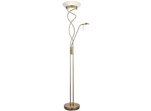 5016087271221 - Endoncollectionlighting - Endon Monaco - Mutter und Kind Stehlampe Antik Messing Opalglas G9