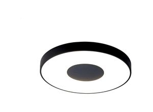 8435153275616 - Inspired Lighting - Inspired Mantra Coin Runde Deckenleuchte 100 w led mit Fernbedienung 2700 K-5000 k 6000 lm Schwarz 3 Jahre Garantie